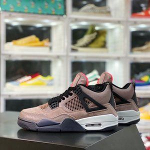 Nike Air Jordan 4 Retro "Taupe Haze" AJ4 Generation Middle Cut Retro Casual Spor